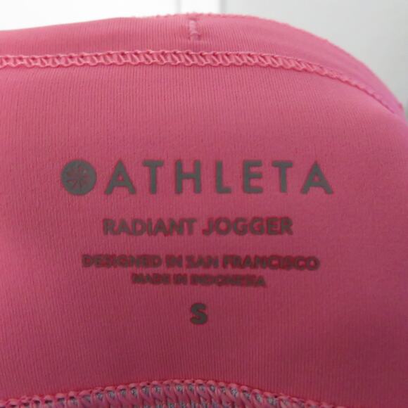 Athleta Womens Sz S Painted Energy Coral Pink Pattern Run With It 3.5” Shorts - Picture 6 of 6